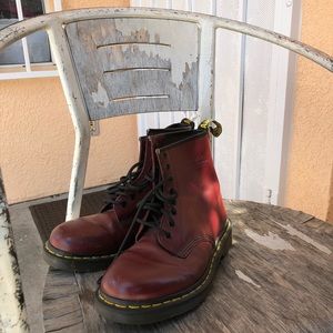 maroon doc martens